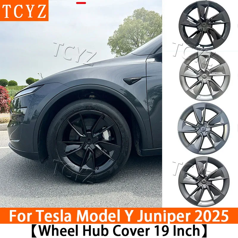 

19 Inch Wheel Covers Hubcap Hub Caps For New Tesla Model Y 2025-2026 Juniper Full Rim Cover Replacement Wheel Cap Accessories