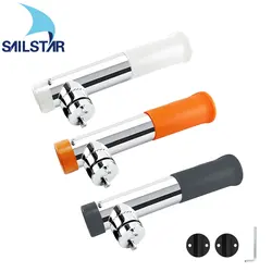 Marine Grade Stainless 316 Adjustable Rail Mount Clamp On Slotted Boat Fishing Rod Rack Holder for Pole Tube Bracket