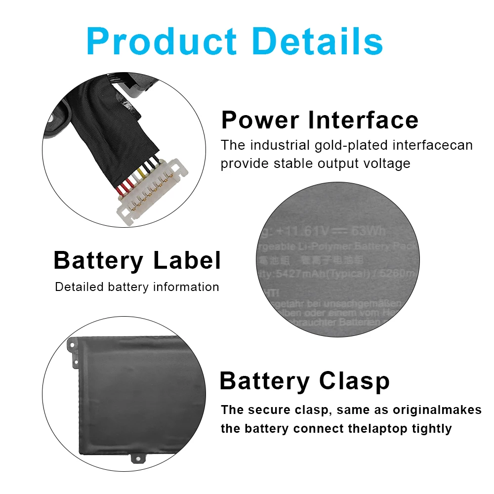 C31N1914 Laptop Battery For Asus ZenBook14 UX425UG UX425QA UM425UG UM425QA Ultralight UX435EAL UX435EGL ExpertBook B7 Flip B7402
