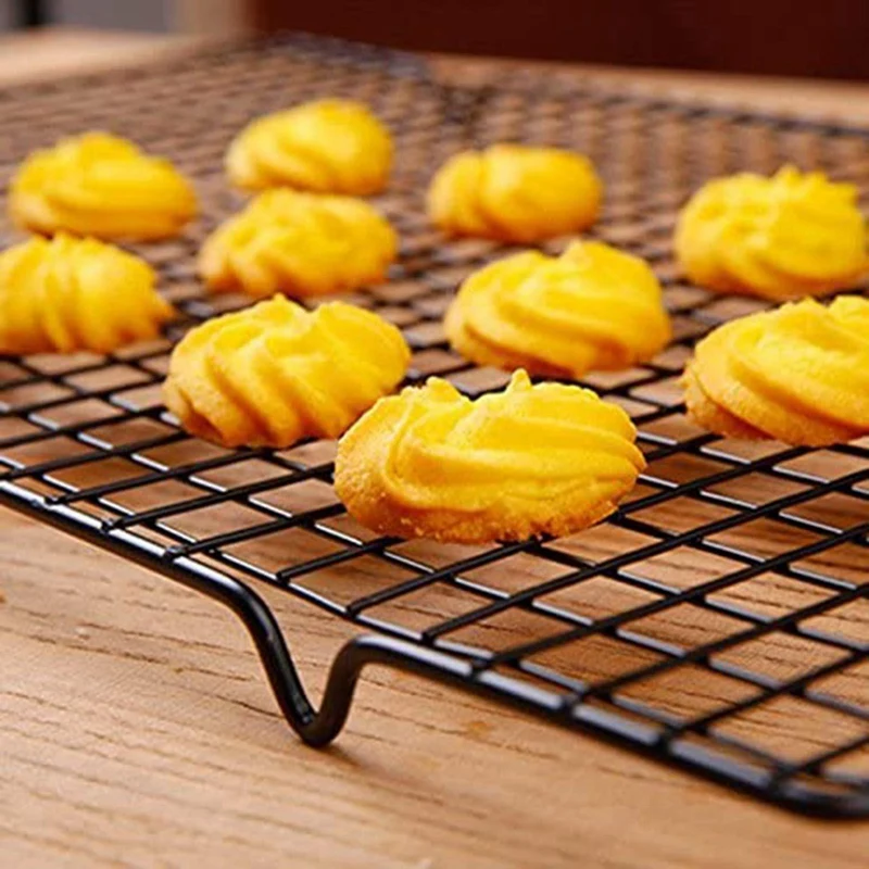 Nowy stojak chłodzący ze stali nierdzewnej 2 szt. Pasuje do blachy do pieczenia, o dużej wytrzymałości, bezpieczny w piekarniku do pieczenia, gotowania i grillowania