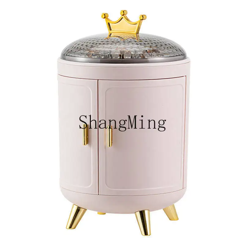 

Коробка для хранения косметики XH Crown: органайзер для колец и ожерелий с защитой от окисления, подставка для уходовых средств, вместительный органайзер для серег на туалетный столик