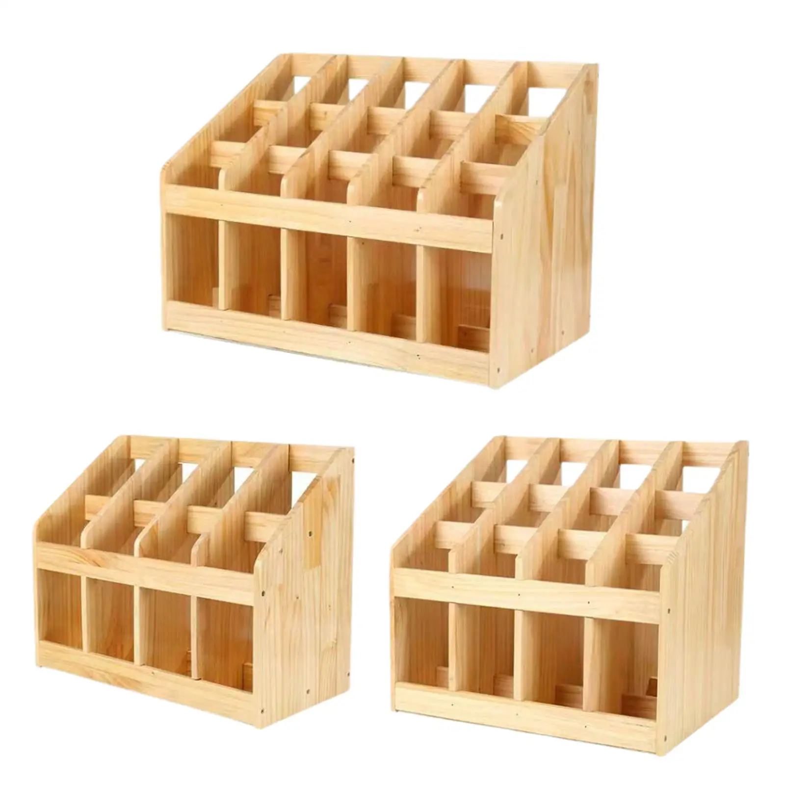 Carpet Rack Children Work Carpet Storage Wooden Shelf Organizer Functional Rug Stand Suitable for Classroom Nursery Home