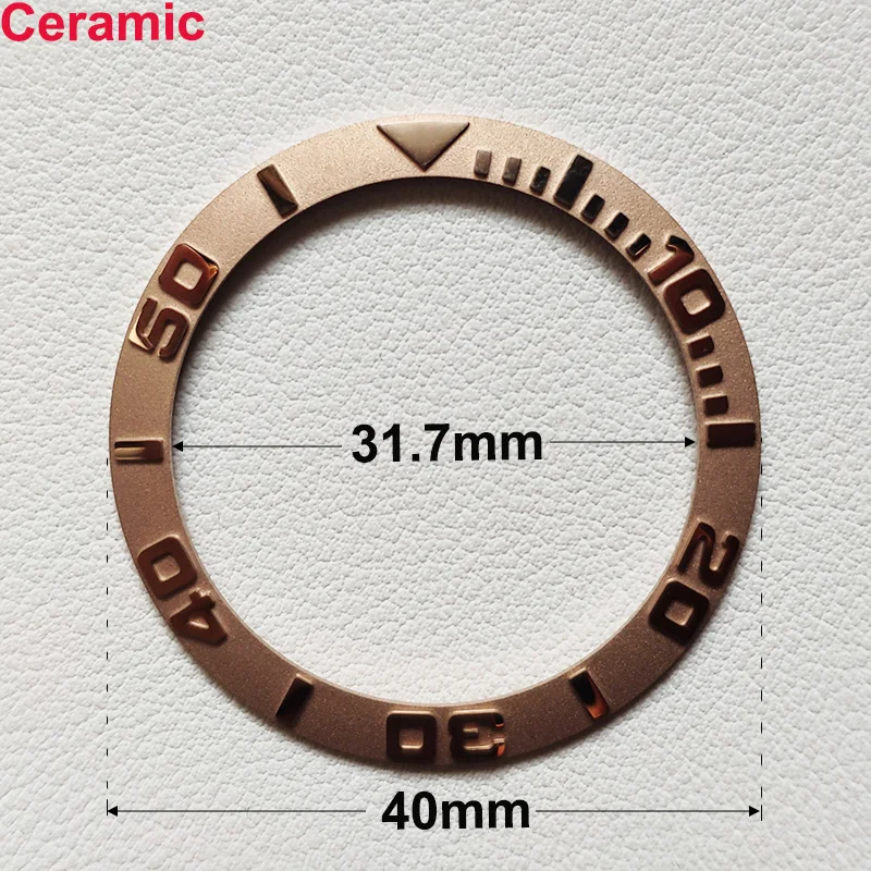 40mm * 31,7mm Keramik-Uhrenlünetteneinlage Passend für 42mm bis 44mm Taucher-GMT-Yacht-Sea-Dweller-Uhrengehäuse Uhrenring-Zubehör – Detail 17