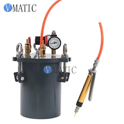 Free Shipping Fluid Glue Adhesive Dispensing Pneumatic Valve Big Flow With Stainless Carbon Steel Pressure Tank Equipment Set