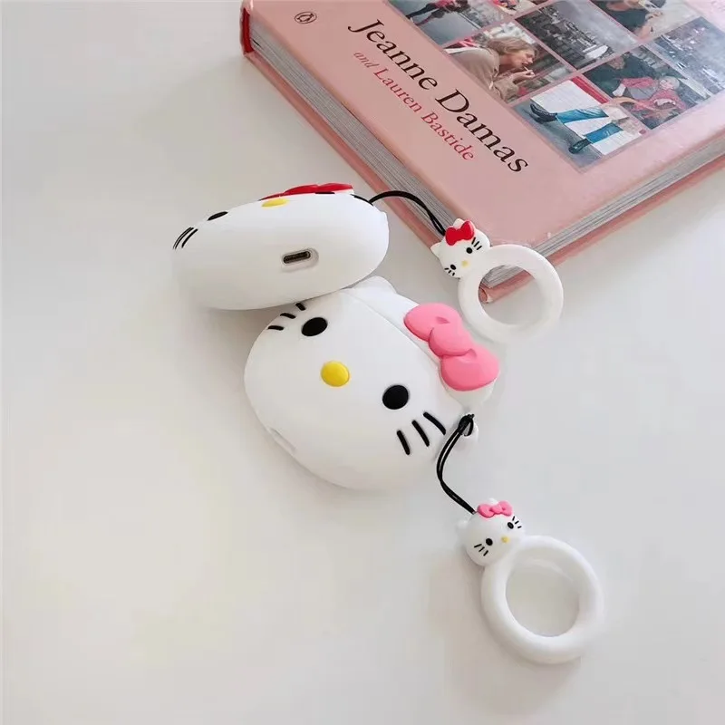 Cute hellobyke adatto per AirPods custodia per auricolari Bluetooth Wireless Apple custodia protettiva per cartoni animati in Silicone 1/2/Pro