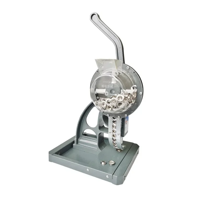 Semi-automatic buckle machine does not hang silk, inkjet cloth display rack buttonhole machine
