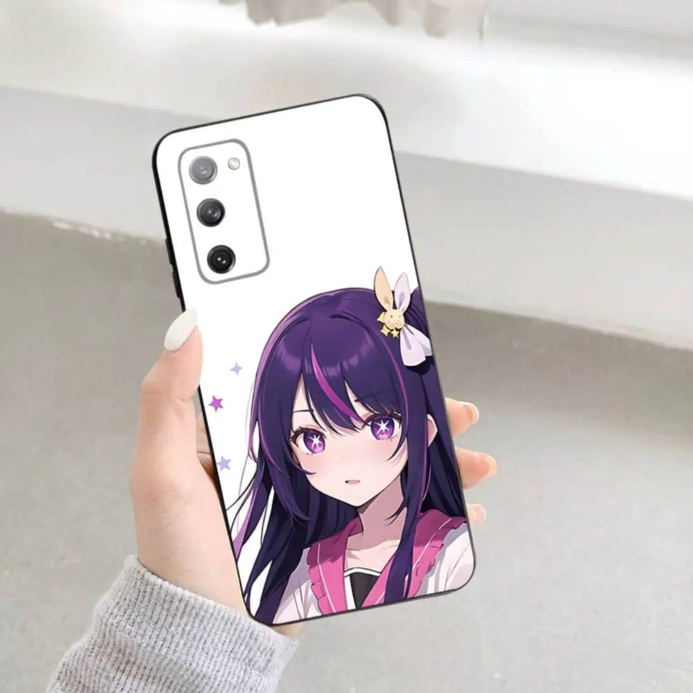 เคสโทรศัพท์อนิเมะ H-Hoshino Ai สำหรับ Samsung S 25,24,23,22,30,21,10,9,Ultra,Plus,Lite,FE,4,5 G เคสสีดำนุ่ม