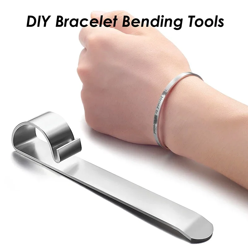 Professional Bracelet Bending Bar Compact Metal Cuff Bangle Maker Easy-use DIY Jewelry Forming Tool for Smooth Curved Shaping