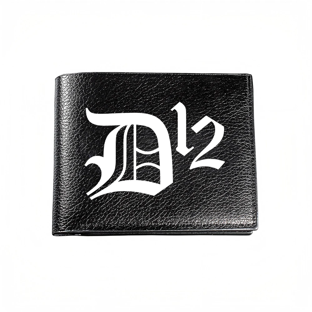 D12 Logo Design Men's Wallet Card Holder Casual Business Fashion Style Print Accessory