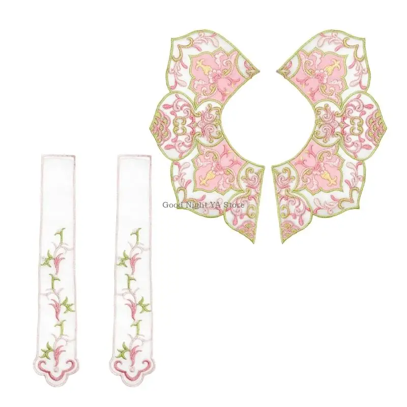 Stylish Chinese Embroidered Shoulder Cover Polyester Fabric Texture Cloth Accessory Suitable for Cloth Enthusiasts