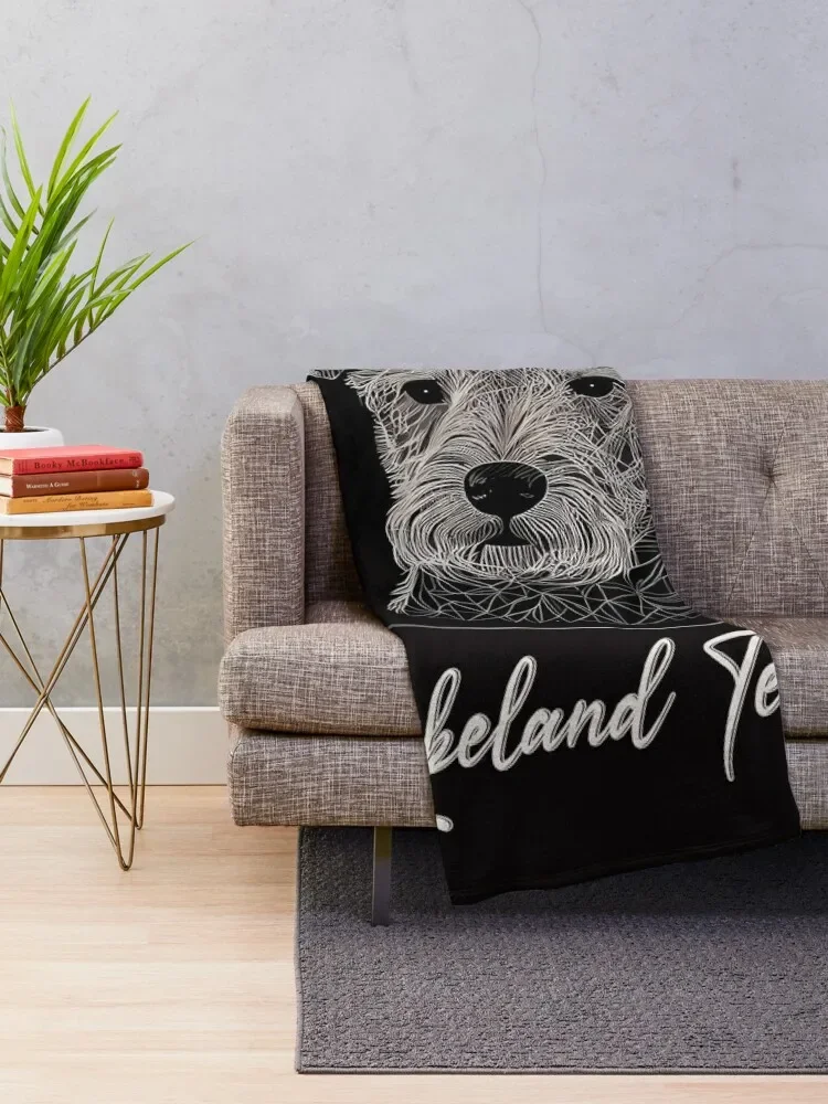 Lakeland Terrier Portrait Throw Blanket Luxury Luxury Designer Summer Blankets