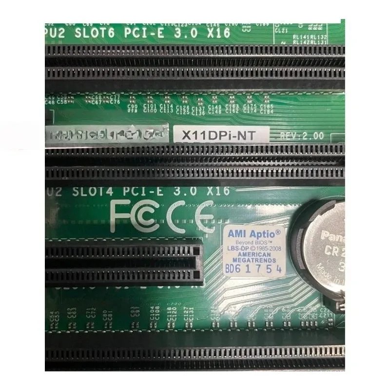 Workstation Motherboard X11DPI-NT with Dual 10 Gigabit Ethernet Ports for Server and Data Center System Applications