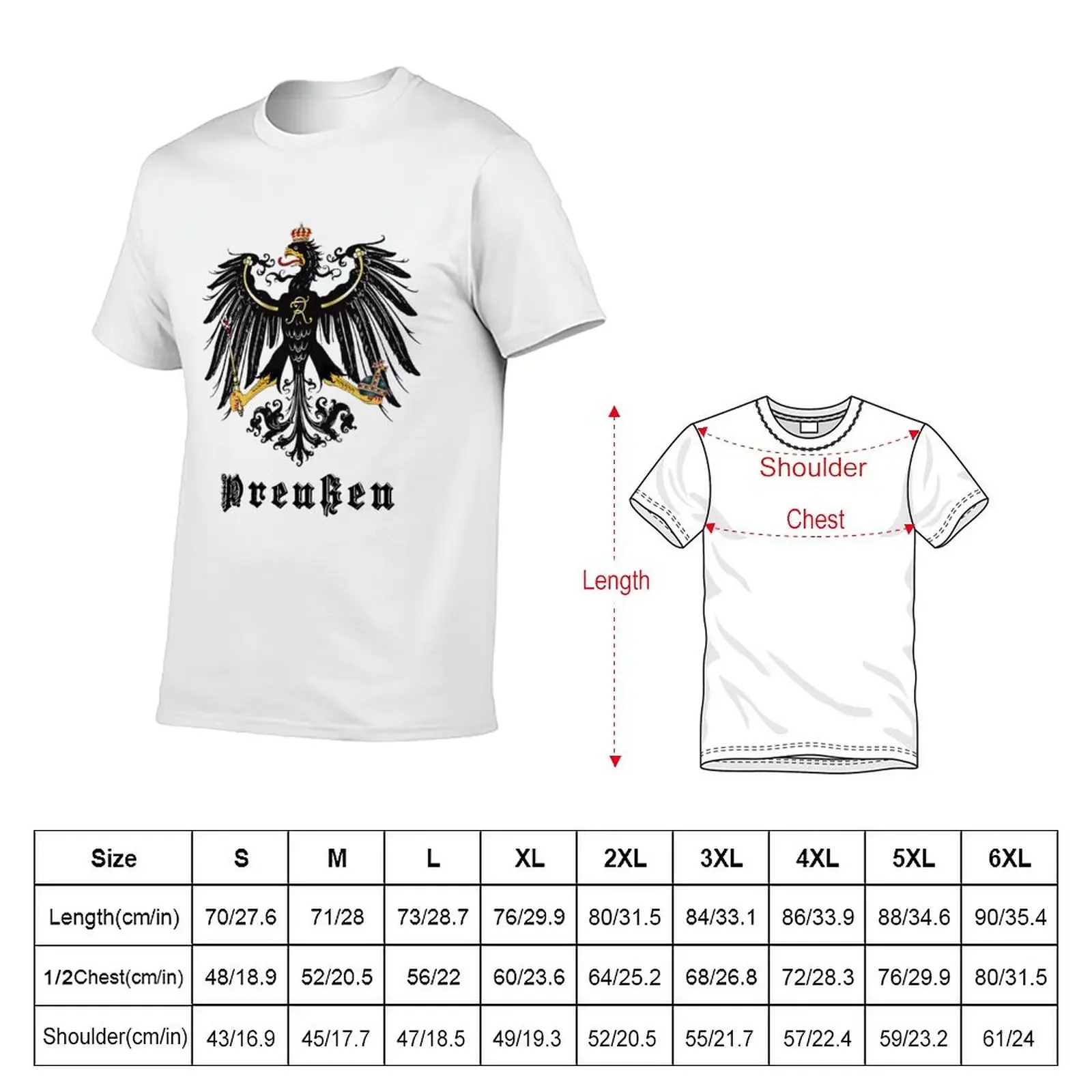 Prussia Flag T-Shirt graphics shirts graphic tees funnys customs design your own mens clothes