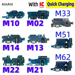 Dock USB Board Connector Charging Port Flex Cable For Samsung Galaxy M01 M02 M10 M11 M12 M13 M14 M20 M21 M22 M30 M51 M52 M53 M54