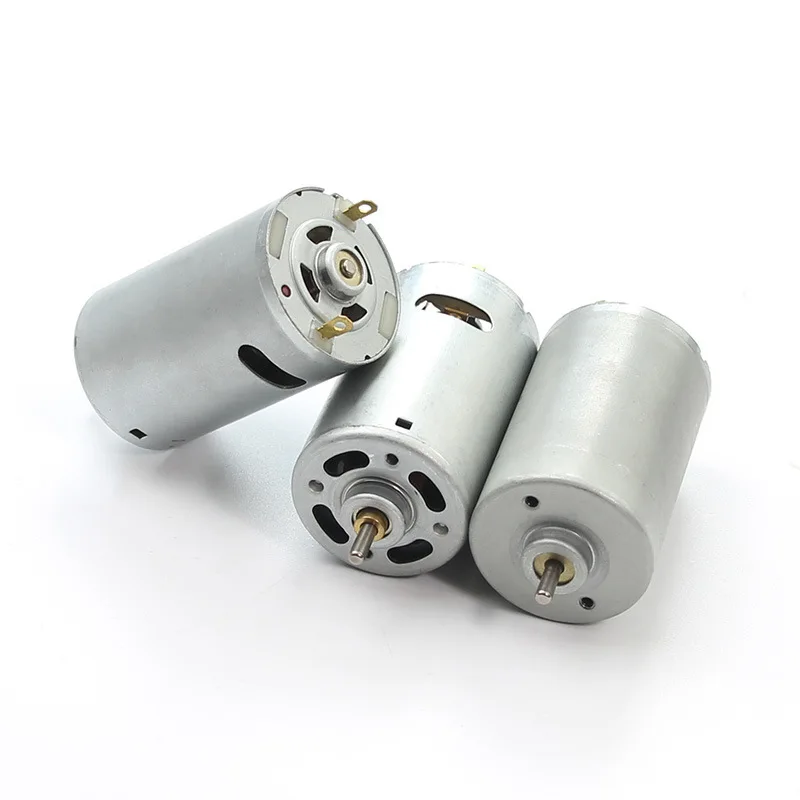 555 High Power High Torque Motor for DIY Electric Drill Grinder with Front & Rear Double Ball Bearing Industrial Grade