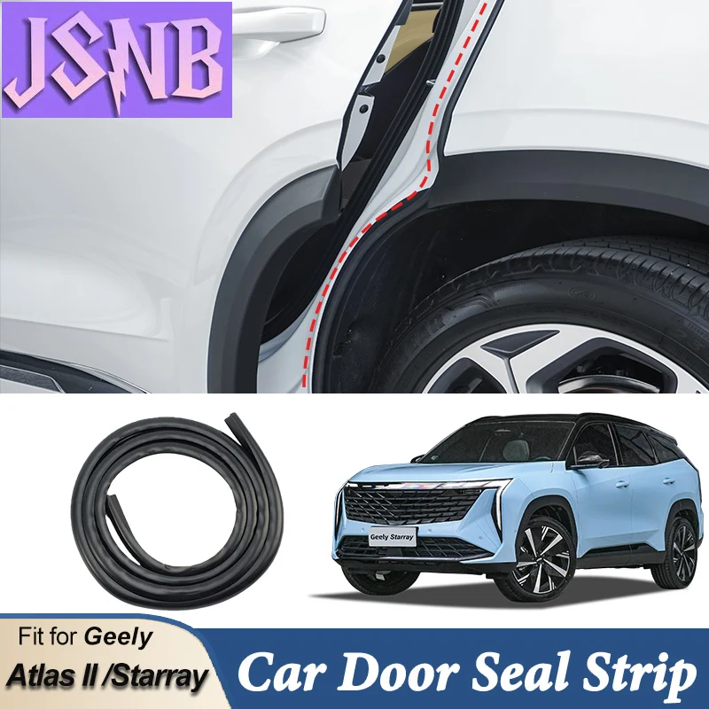 New LINNUNU Boyue L Car Door Anti-collision Strip Seal Strip AntiRubbing Scratching Edge SealingFit for Geely Monjaro Atlas Star