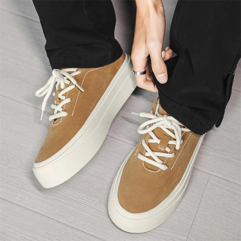 

Нишевые однотонные удобные износостойкие повседневные модные трендовые износостойкие спортивные дышащие туфли на толстой подошве