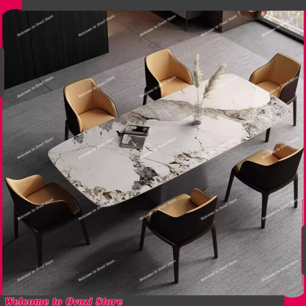 

Rectangle Living Dining Table Minimalist Luxury 8 People Nordic Dining Table Italy Style Muebles De Cocina Home Furniture