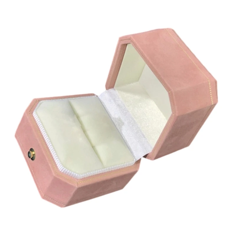 Top Ring Holder Box with Octagonal for Display Use E0BF