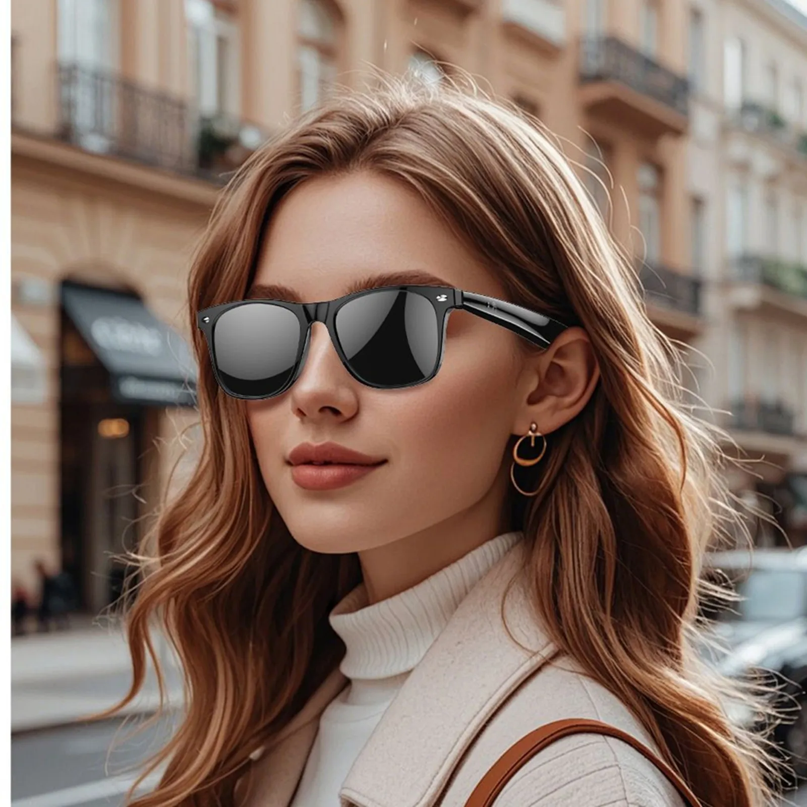 AI smart Glasses Dialogue Translation Mobile Bluetooth Call Music Player Work Study Sports Voice Navigation Outdoor Sunglasses