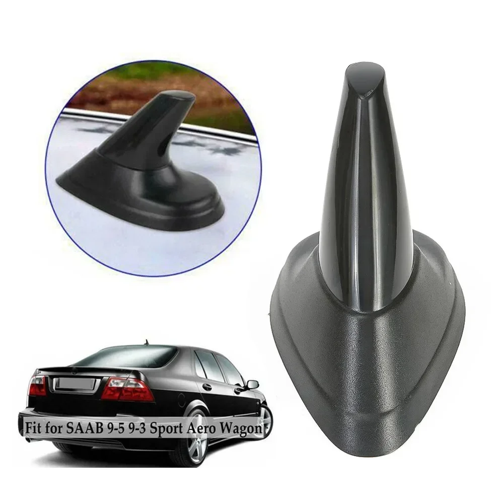 1PCS Black Look Fin Aerial Dummy Antenna Fit For AERO SAAB- 9-3 9-5 93 95 Car Roof Fin Aerial Antenna Signal Cover Roof Antennas