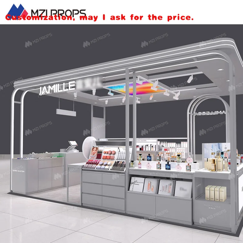 custom.02-DYaS030 Cosmetic Store Table High Quality Perfume Store Decoration Skincare Store Fixtures