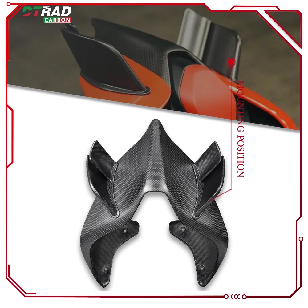For DUCATI Panigale V4 V4S V4R V4SP 2018 - 2024 Parts Carbon Fiber Rear aerodynamic flaps Fairing Kit Motorcycle Rear Seat Cover