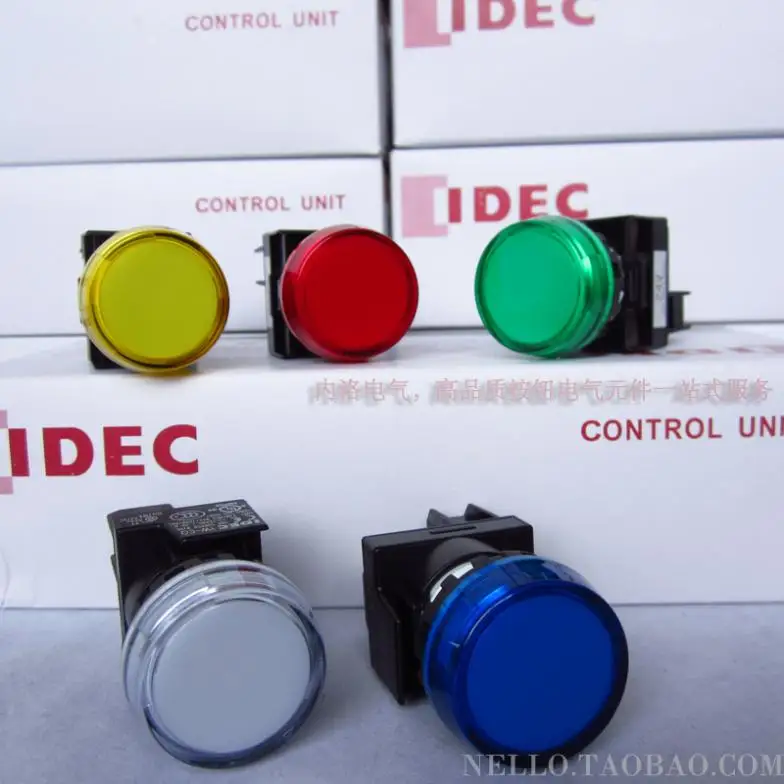 [ SA ]Japan and spring IDEC LED 22mm round can be engraved YW1P-1BEQ4 YW1P-1BEQ4 * DC24V--10PCS/LOT