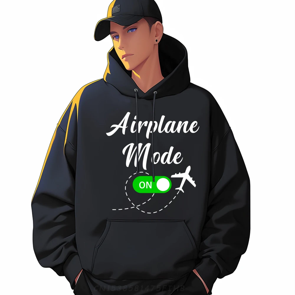 

Airplane Mode Funny Travel Pilot Plane Vacation Plain Shirt Camisas De Hombre Man New In Sweatshirts Family