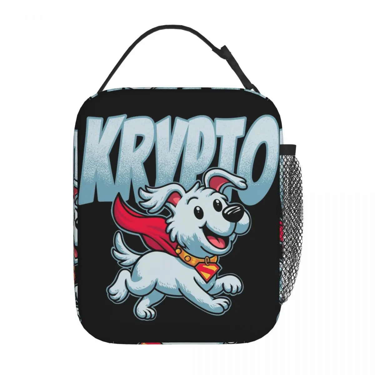 

Supermans 2025 Movie Krypto Superdog Insulated Lunch Tote Bag For Office Storage Food Boxes Portable Cooler Thermal Bento Box