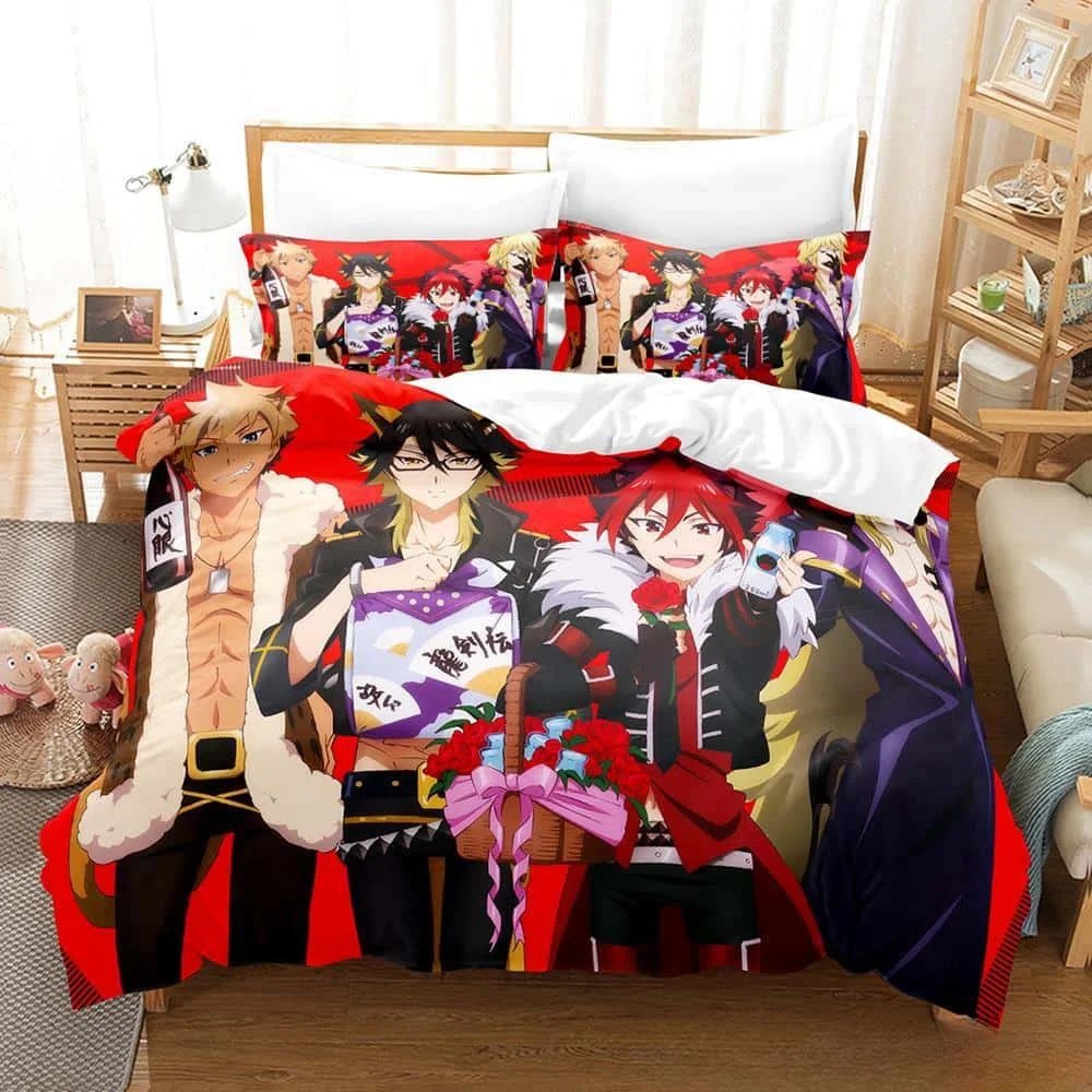 

3D Kawaii Cute Girls Show By Rock! Bedding Set Cartoon Anime three-piece set Adult Kid Bedroom Duvet cover Sets Home Textiles