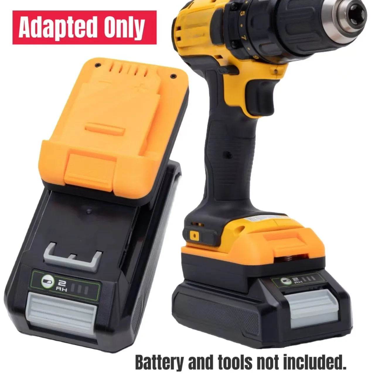 

Адаптер аккумуляторов для литиевого адаптера Greenworks 24 В, преобразователь инструментов Dewalt 18 В (без аккумулятора и инструментов)