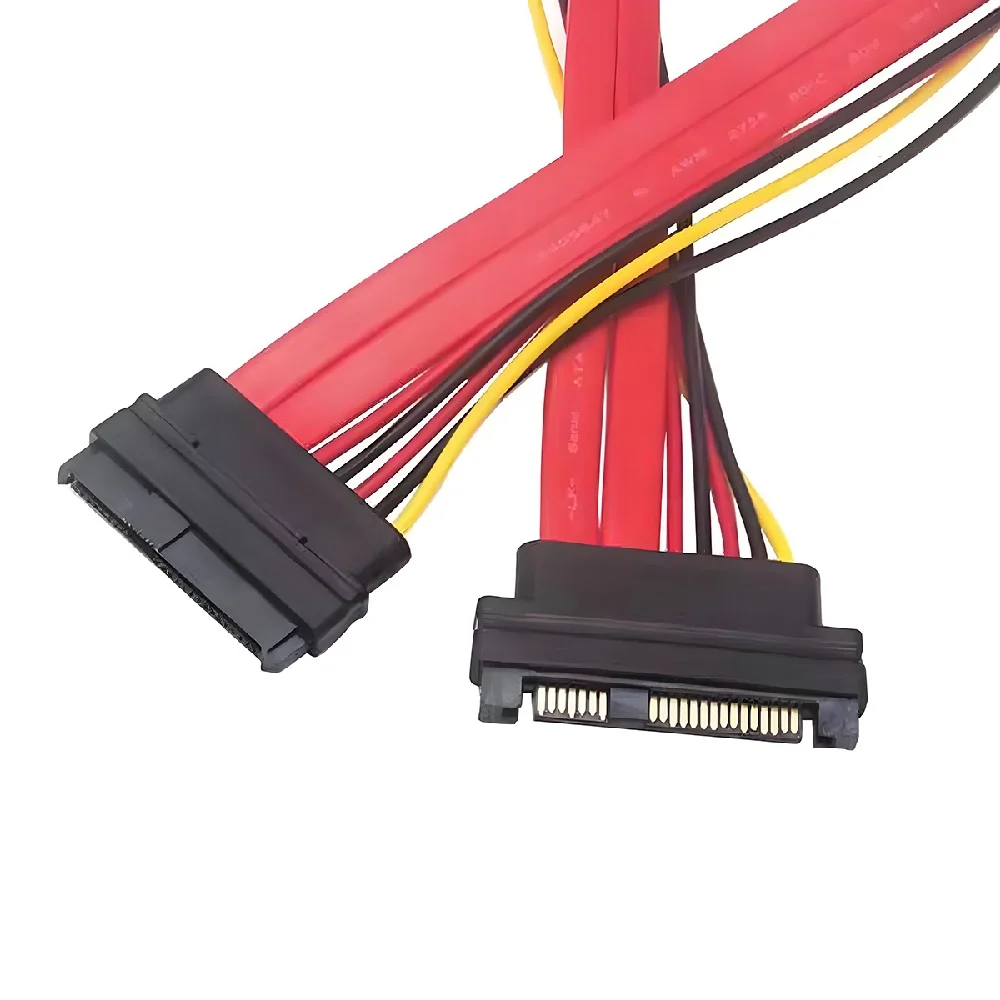 SFF-8482 SAS Cable 29Pin Male to Female Extension Cable for SAS Raid Server Hard Disk Drive SSD 12Gbps