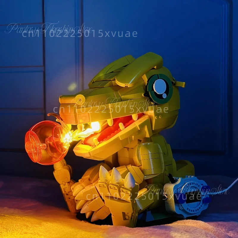 

Строительные блоки Senbao Agumon, аниме Digimon, сборка, обучающая модель игрушки, большие коллекционные украшения, рождественский подарок для мальчика