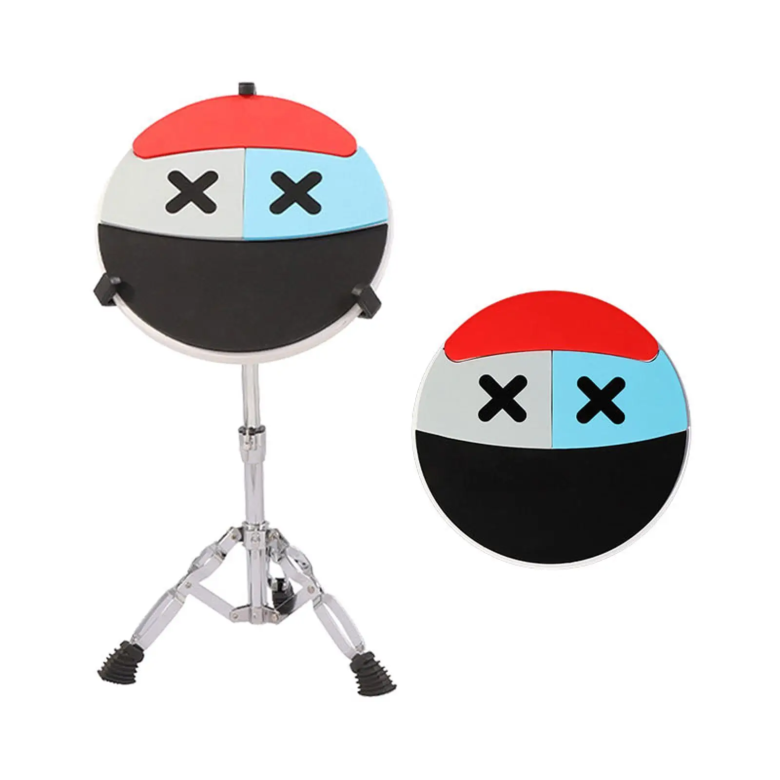 12inch Practice Drum Pad Stable Portable Sturdy Professional Silent Drum Pad for Children Adults Beginners Rudiments Practice