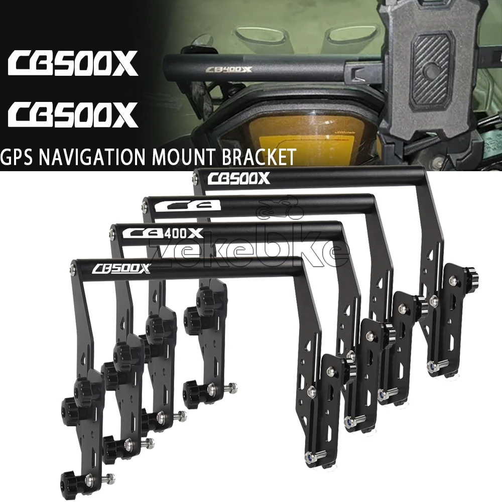 

Motorcycle Windscreen Adjuster Bracket and Phone GPS mounting adapter Set FOR HONDA CB400X CB500X 2016-2020 2021 2022 2023 2024