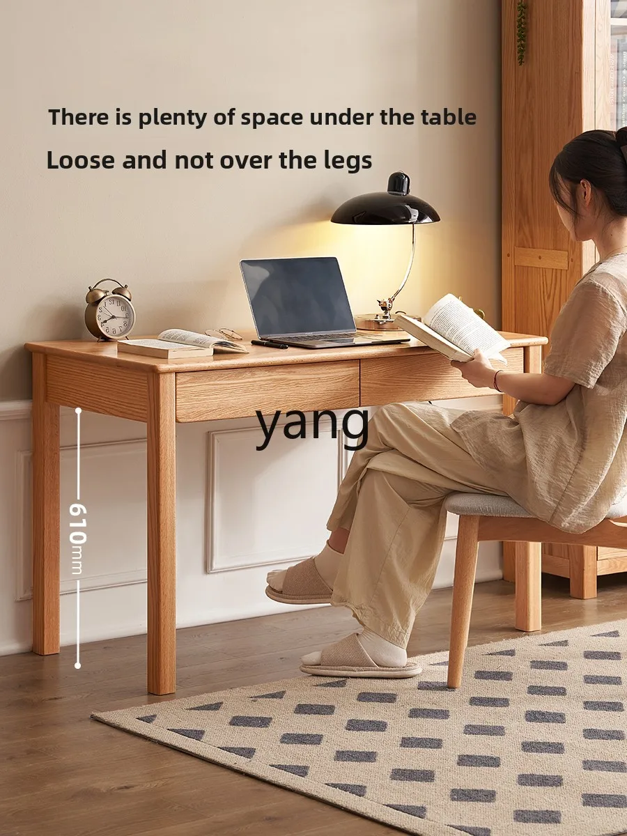 LTT Nordic desk Modern minimalist oak study table