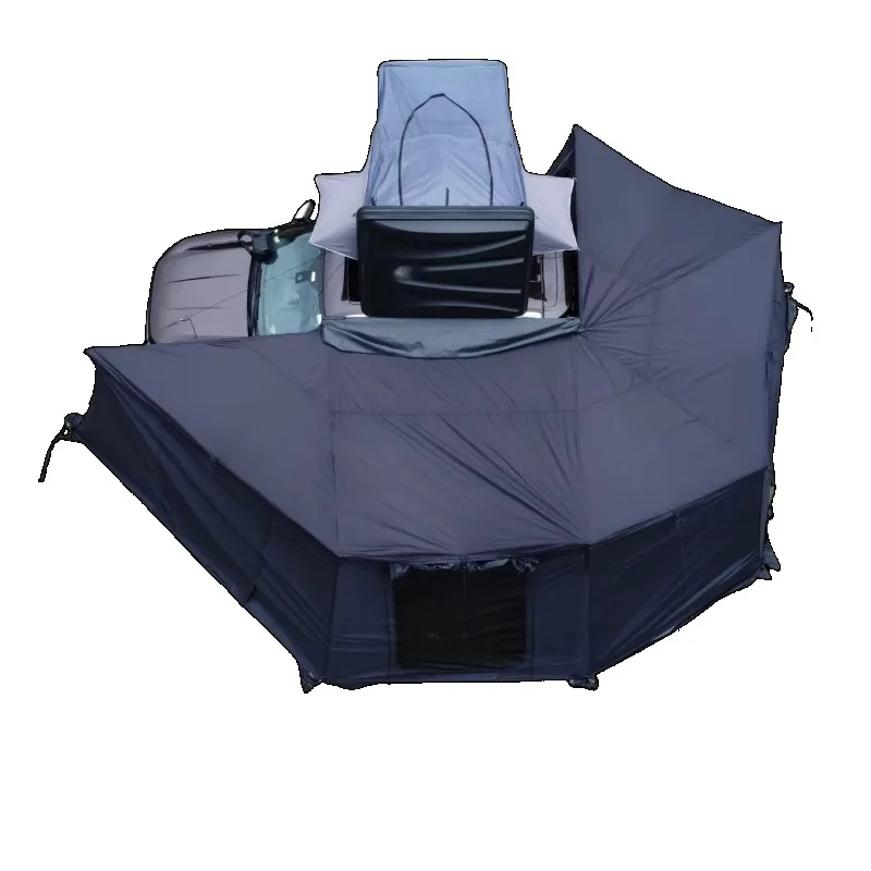 

With locker room function, 360 degree independent slant support awning