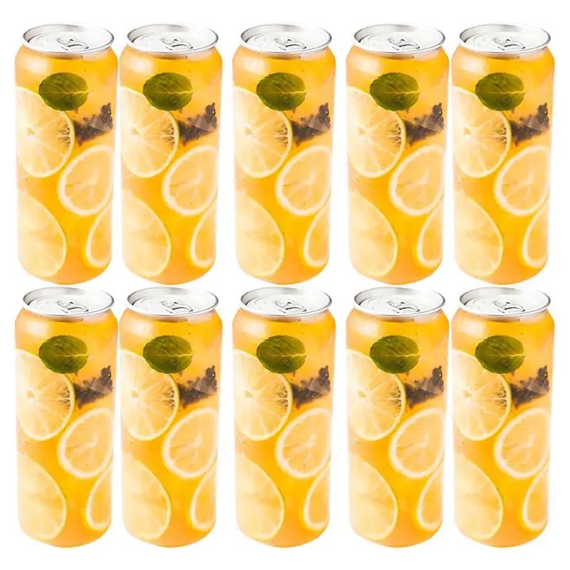 10pcs 500ml bottiglie di succo vuote usa e getta PET Drink latte bevanda bottiglia contenitore di stoccaggio dell'acqua per la festa di viaggio all'aperto