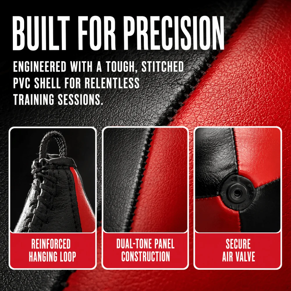 4pcs Quick Setup PVC Speed Bag Inflatable Stitched Boxing Training Ball with Pump Rebound Punching Ball Muay Thai Training