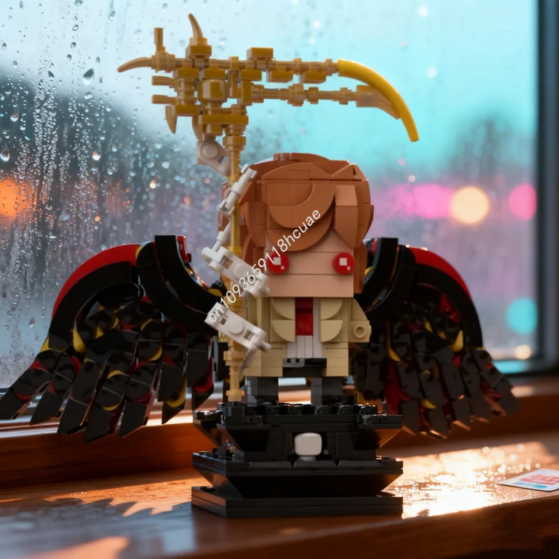 812 stücke MOC Licht Yagami Modell Bausteine Architektur Montieren Weihnachten geschenke DIY spielzeug kreative idee Ziegel Kinder Geburtstag