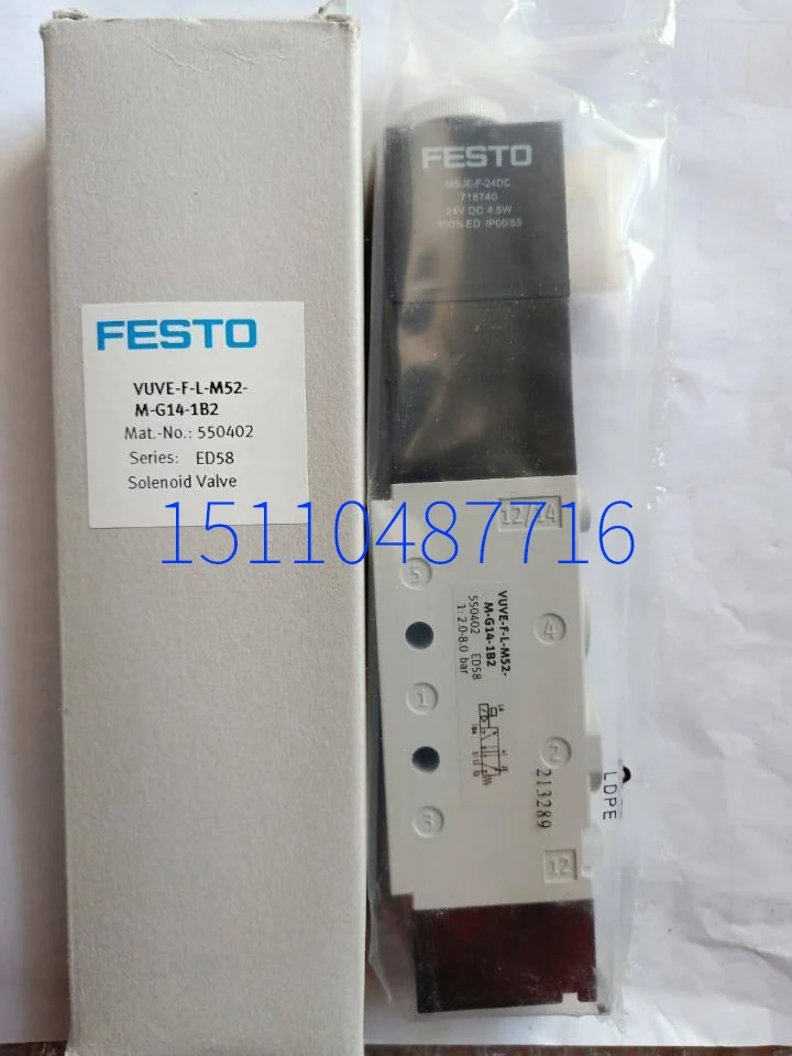 Festo FESTO Solenoid Valve VUVE-F-L-B52-G38-1B2 550466 Stock