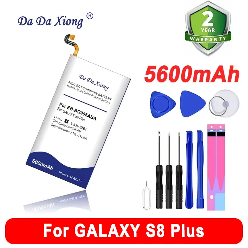 DaDaXiong 5800mAh EB-BG950ABE EB-BG955ABA para Samsung GALAXY S8 SM-G9508 G9508 G9550 G955F/A G950U SM-G G9500 batería de teléfono móvil