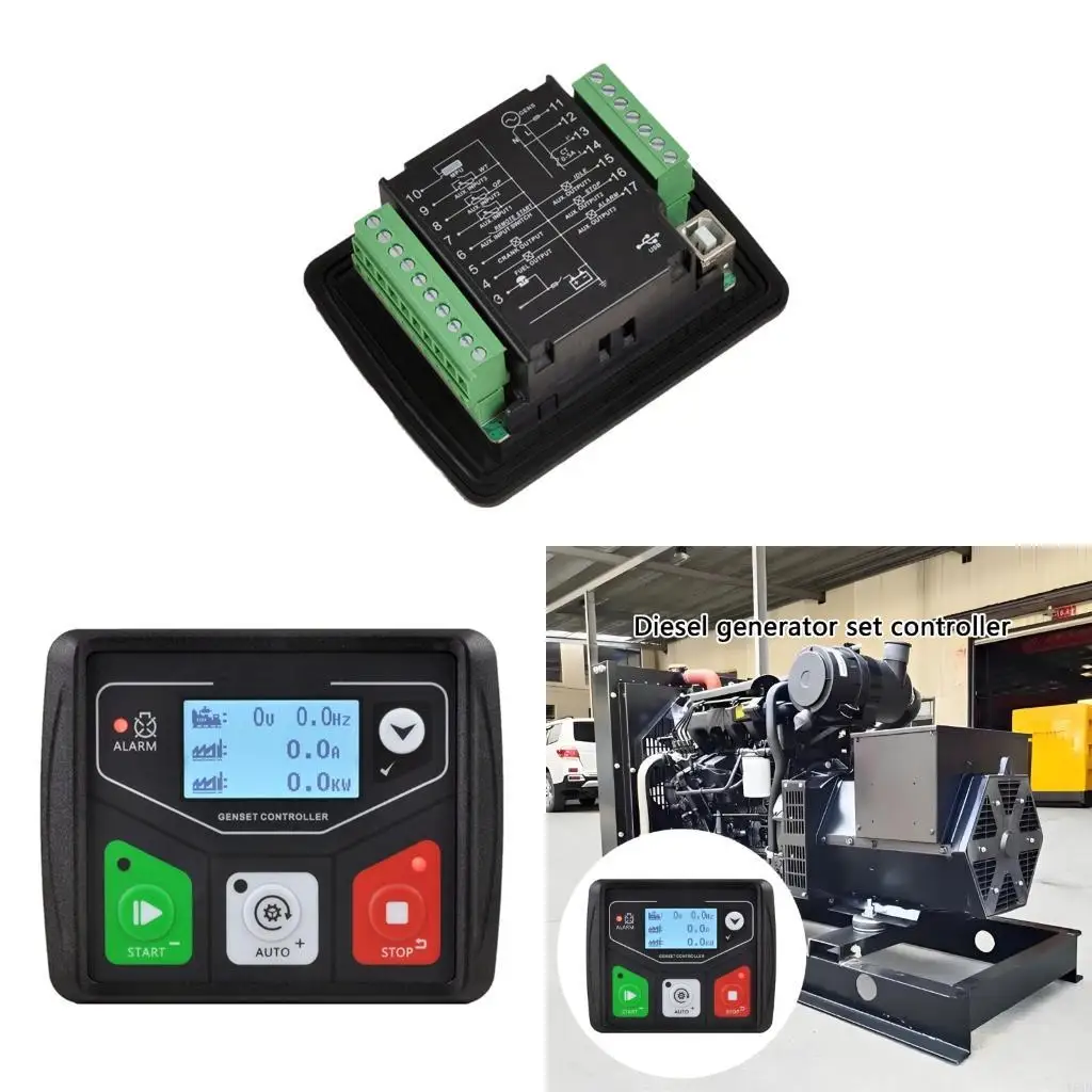 

Промышленные управления генераторами панели Genset Controllers Панель водонепроницаемые ABS -корпус Программируемые интерфейсы