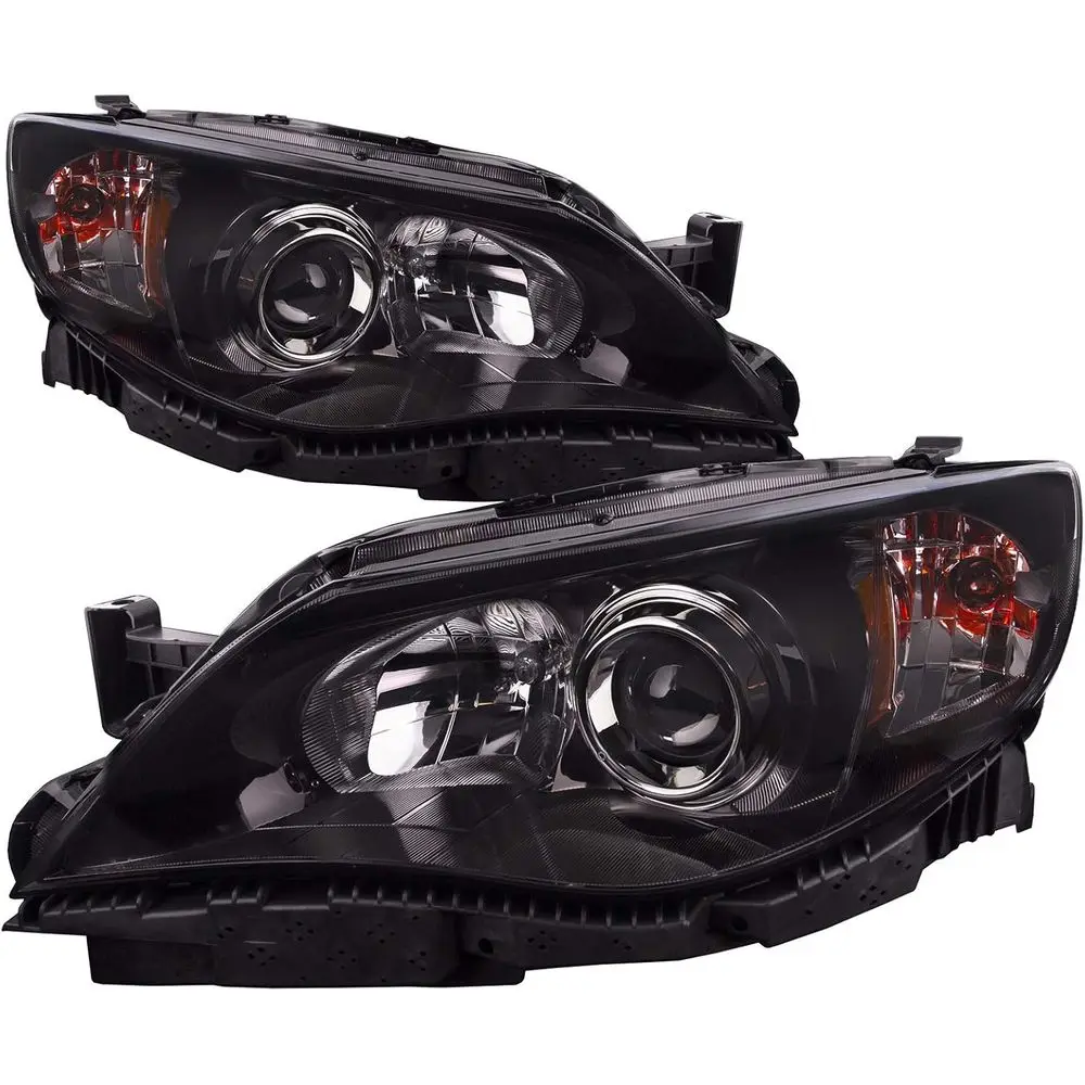 

Headlights Compatible with Subaru Impreza 2008-2011 Outback Sport 2009 Halogen Black Housing With Performance Lens Includes Left