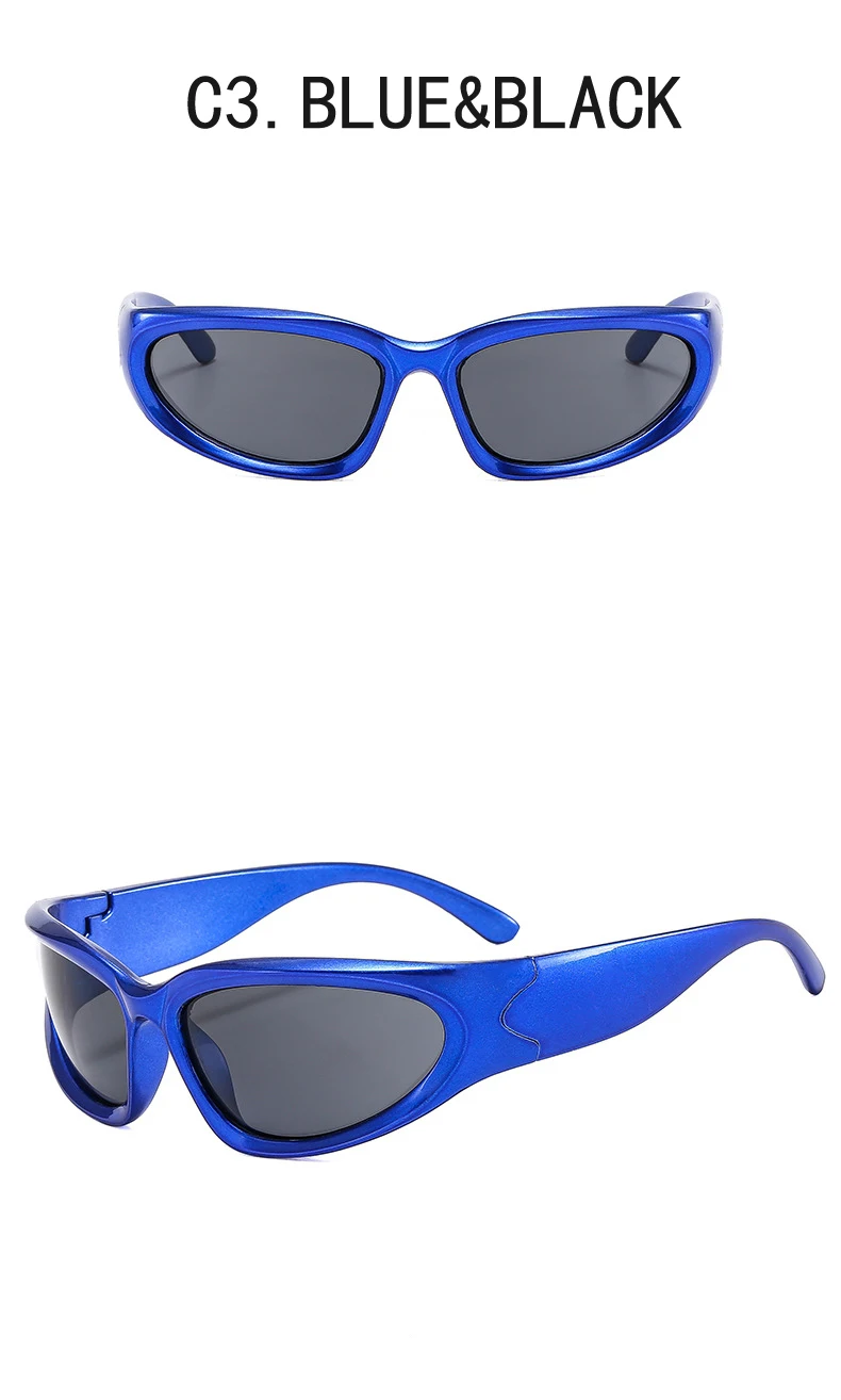 Steampunk Mode Goggle Frauen Sonnenbrille Weibliche Männer Punk Sonnenbrille Vintage Shades Brillen Dame Reiten Brillen UV400 – Detail 15