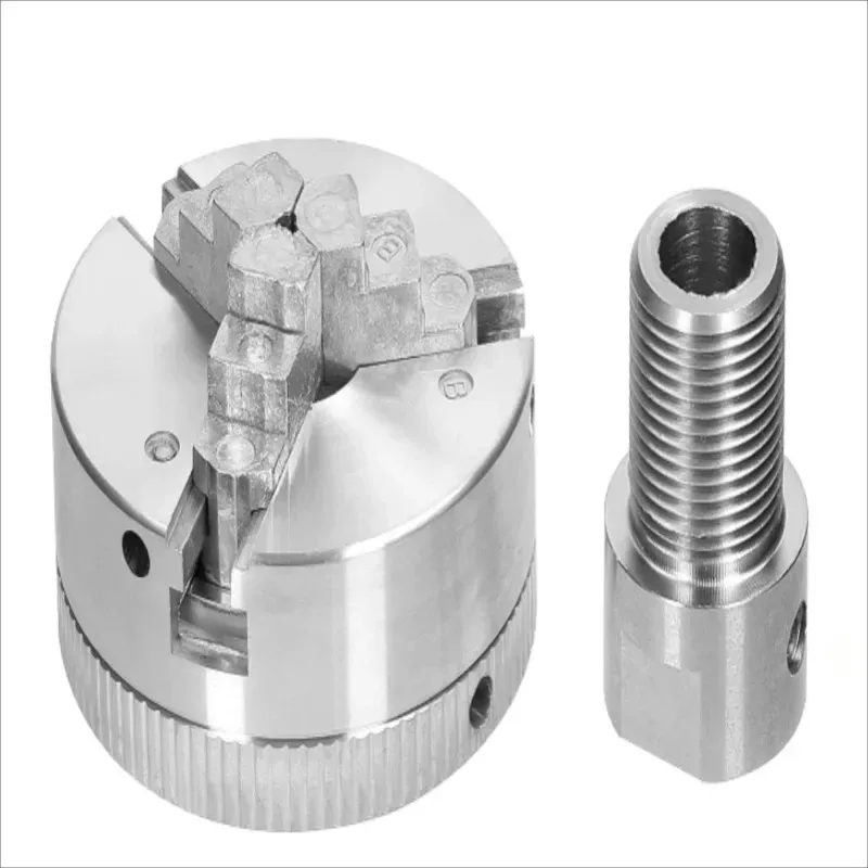 Lathe Chuck 3 Jaws/4 Jaws Manual Self-Centering Mounting Bolt for Grinding Milling Turning Machine