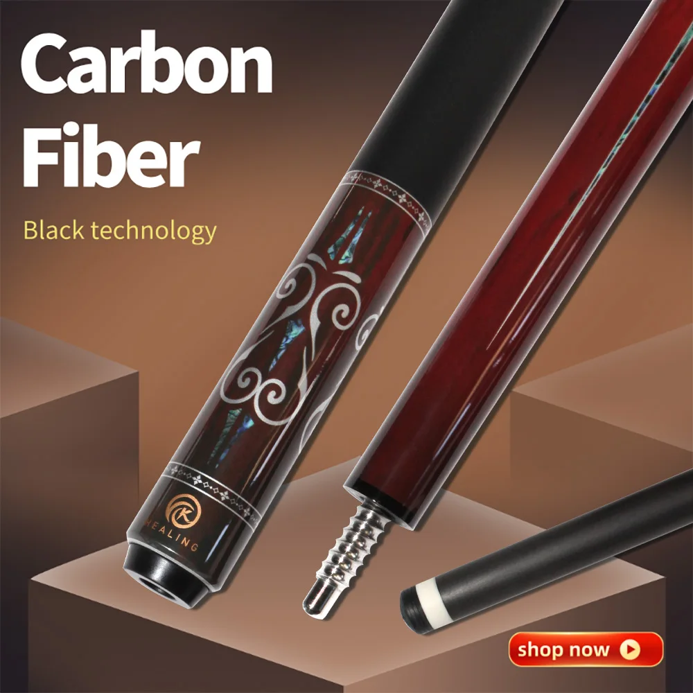 

Бильярдный кий из углеродного волокна, бильярдный кий, наконечник 11,8 мм, черные технологические бильярдные кии, карбоновые кии с низким дефектом и болтом