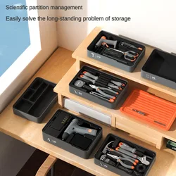 Deli T-BOX Household Stackable Multifunctional Maintenance box Daily Maintenance Screwdriver Tool Electrician Woodworking Tool