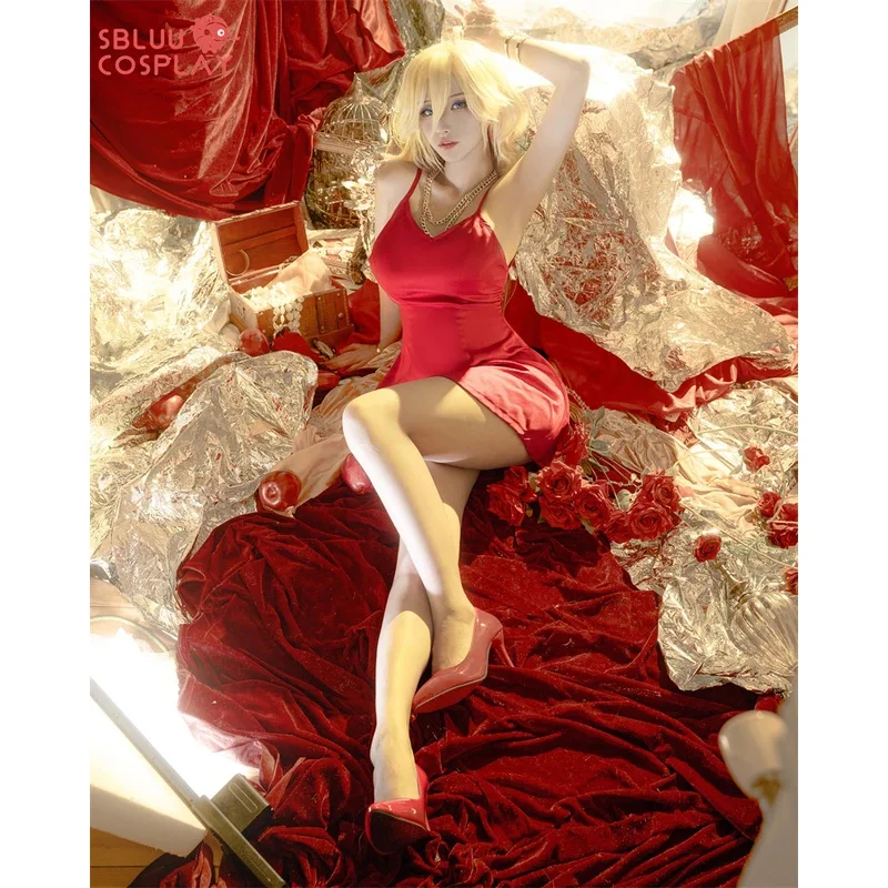 SBluuCosplay Panty Stocking Cosplay Garterbelt Heroine Anarchy Stocking Cosplay Costume with Stockings